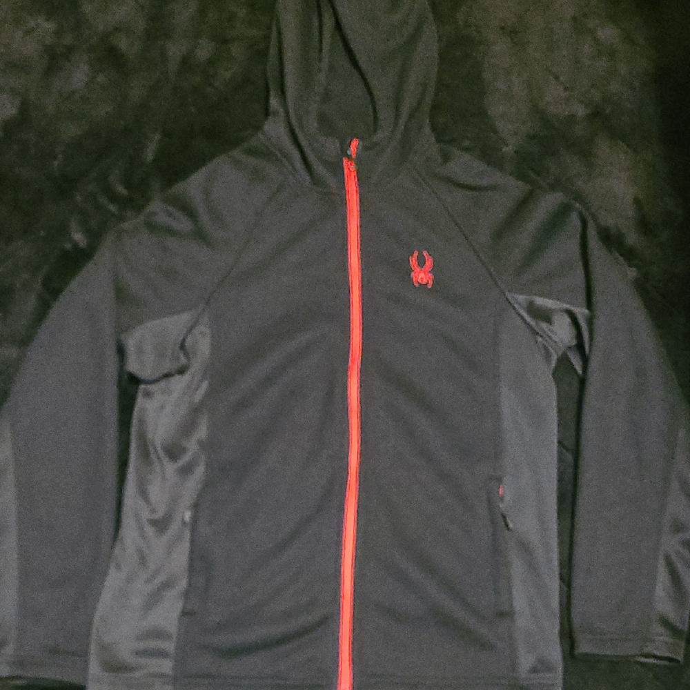 Spyder Black Jacket with Red Accents